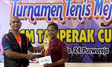 LSM TAMPERAK CUP TENIS MEJA MEJADI AJANG SILATURAHMI