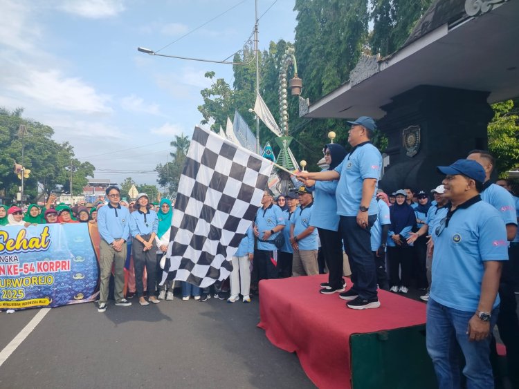 Purworejo Berseri! Jalan Sehat Korpri 2025 Jaring Massa Besar, Peserta Plaosan Bawa Pulang Motor